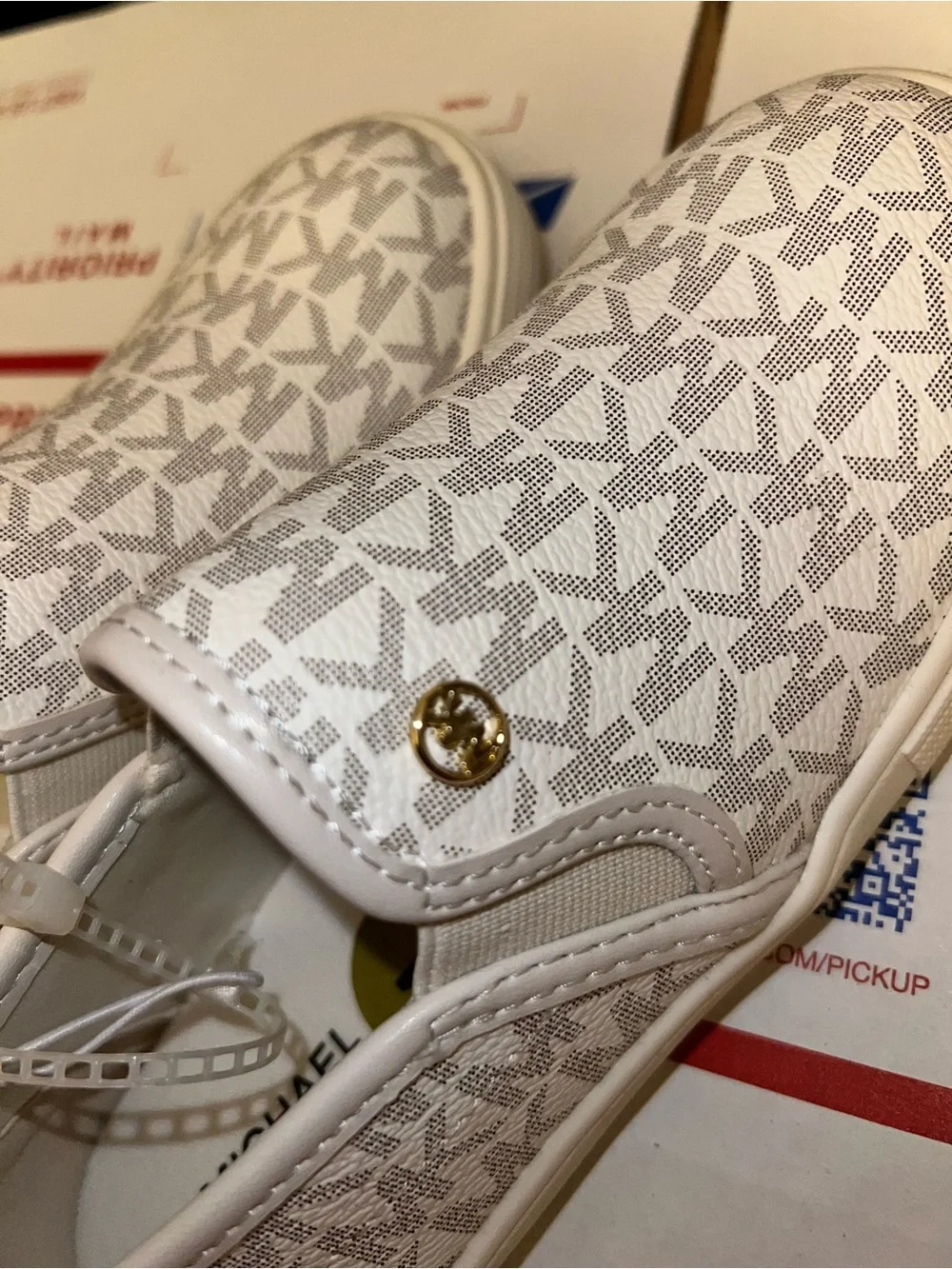 Michael Kors Kids' Danyon White Slip-On Sneakers